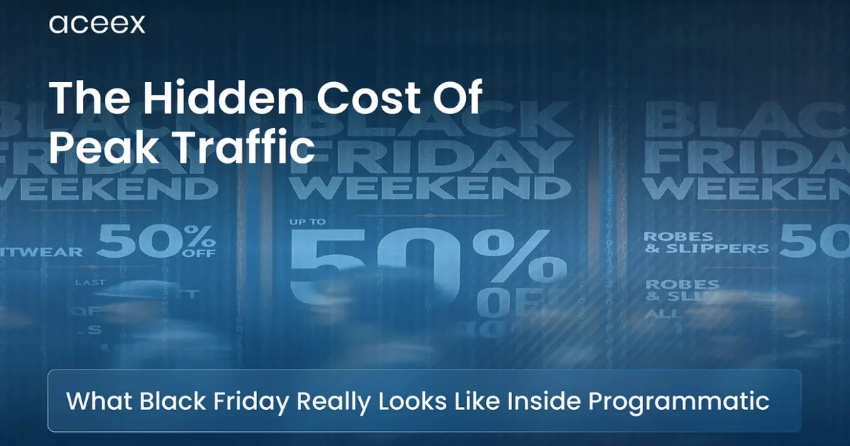 The Hidden Cost of Peak Traffic: What Black Friday Really Looks Like Inside Programmatic